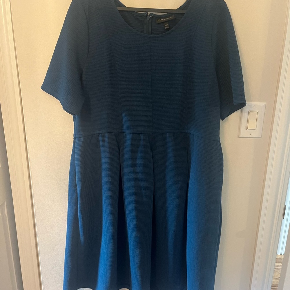 Lane Bryant Teal Midi Dress